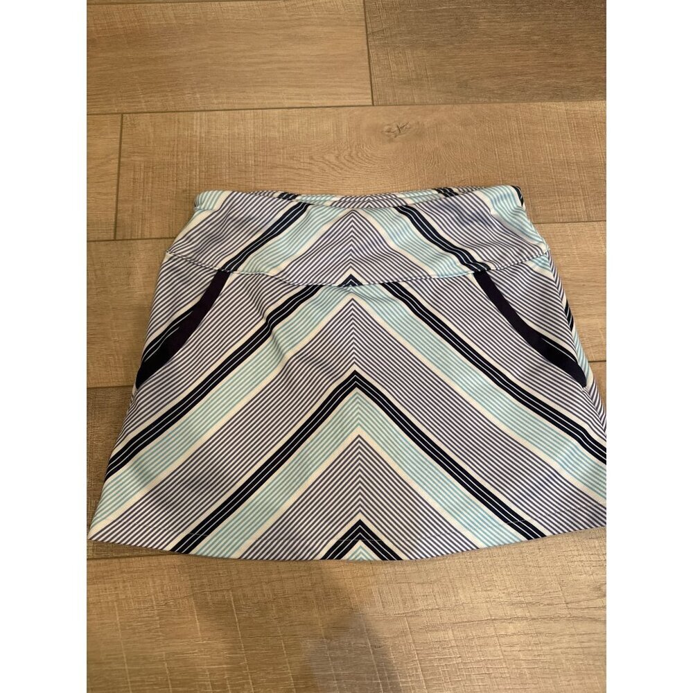 Adidas ClimaCool Womens Golf Skort With Built-In Shorts Size S Chevron Stripe
